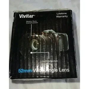 5/$25 Vivitar 52mm 0.43x Professional Wide Angle Lens Macro V-52W HD4 Optics