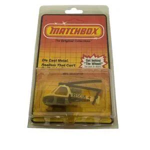 5 For $25 VTG 1983 Matchbox Rescue Diecast Helicopter