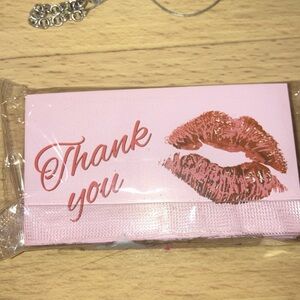 50 Thank You Cards - Lips