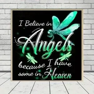 5D DIY Diamond Painting I Believe In Angels Because I Have Some In Heaven 5D DIY Diamond Painting I Believe In Angels Because I Have Some In Heaven