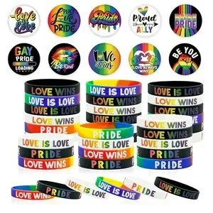 60 Pcs Rainbow Pride Accessories Set