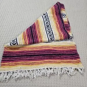 60x40 Traditional Mexican Serape Falsa Blanket