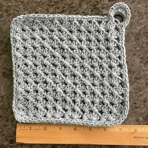 7 Hand Crafted Crochet Washcloths Crochet Dishcloths 100% Cotton