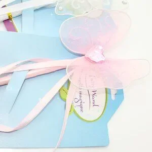 7 Piece Fairy Wands White Pink Girls Party Favors Fairy Wands Dress-Up Princess
