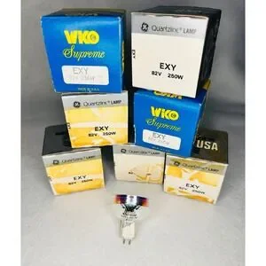 7 Wiko GE EXY Quartzline Lamp Bulb 82V 250W MR16 Projector Light Halogen