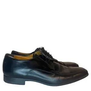 $700 Santoni Italian Leather Dress Shoes 8.5 Prichard Apron Toe Derby Oxford