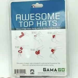 8 Mini Top Hat Party Hats Photo Booth Prop Party Favors Fun Paper Cardstock