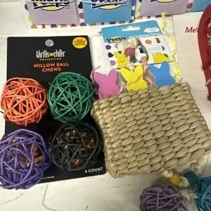 8 Pkg Hamster & Guinea Pig Toys Wooden Small Animal Chew Toys For Teeth - Rabbit
