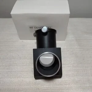 90° Telescope Diagonal Mirror With Box 1.25" Eyepiece Adapter Reflector Part