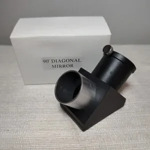 90°‎ Telescope Diagonal Mirror with Box 1.25" Eyepiece Adapter Reflector Part