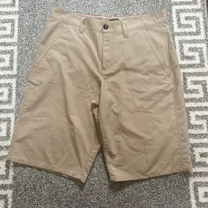 900 By Tony Hawk Men's Size 31 Tan Flat Front Skateboard Board Shorts Pockets