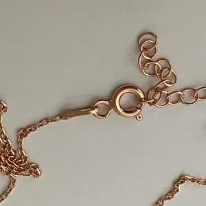 925 Silver Double Heart Cz Initial Necklace 14K Rose Gold Plated
