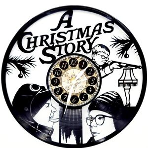 A CHRISTMAS STORY vinyl record clock