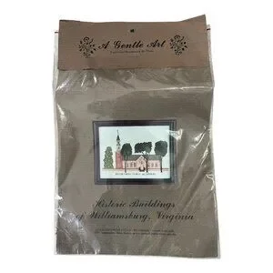 A Gentle Art by Tricia Cross Stitch Kit – Vintage - Bruton Parish Church 1992