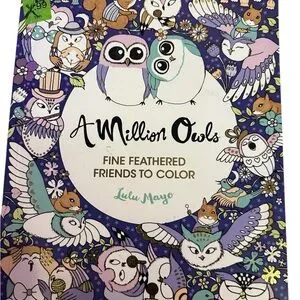 A Million Owls Coloring Book - Multicolor