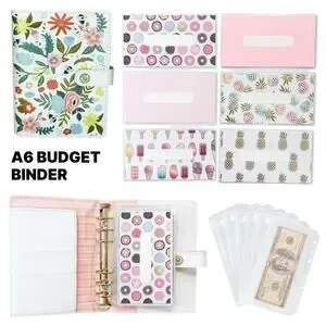 A6 Budget Binder Cash Envelopes Money Binder Reusable Cash Trackers