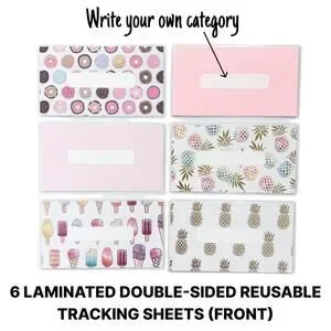 A6 Budget Binder Cash Envelopes Money Binder Reusable Cash Trackers