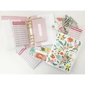 A6 Budget Binder Cash Envelopes Reusable Tracker Sheets Money Binder