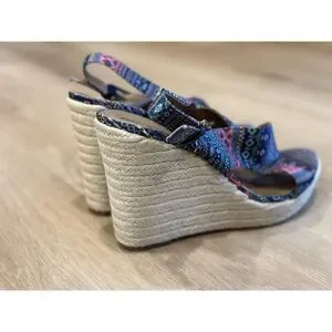 Abound Women's Espadrille Wedge Tribal Sandals Size 12M