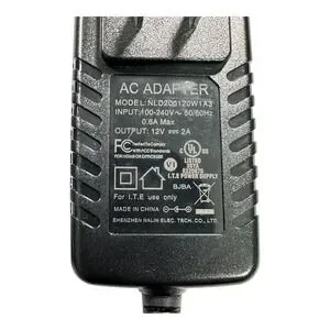 AC Adapter NLD200120W1A3 Power Supply 12V 2A 100-240V~ 50/60Hz 0.6A Max