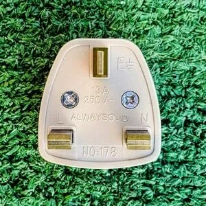 AC Adaptor Converts USA To UK United Kingdom Grounded Outlet Travel Plug Adapter