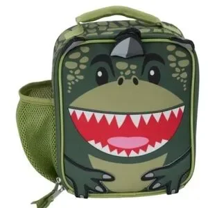Accessory Innovations Roar Kids' Lunch Bag Green frog animal print Activity bag
