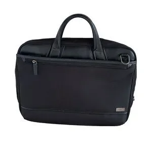 Ace Aramis Men Black Nylon Laptop Business Bag Top Handle NEW No Shoulder Strap