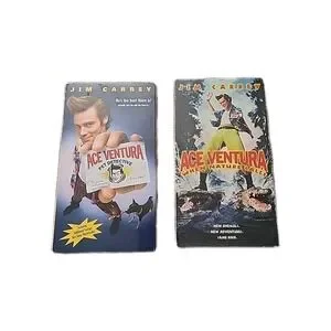 Ace Ventura Pet Detective & When Nature Calls VHS Tape Lot Comedy