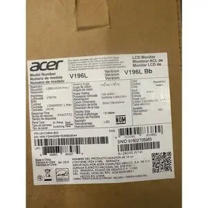 Acer B6 Series Monitor 19-inch (48cm) HD LED Display