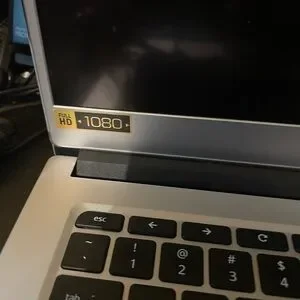 Acer Silver Laptop With Black Keys And Full HD Display