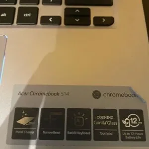 Acer Silver Laptop with Black Keys and Full HD Display