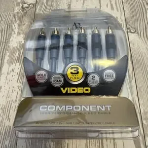 Acoustic Research Component Video Cable 3ft HDTV Gold Plated High Performance Ne