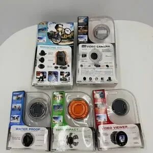 Action Shot Digital Adventure Video Camera With Various Accessories NEW
