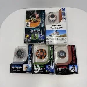 Action Shot Digital Adventure Video Camera with Various Accessories NEW