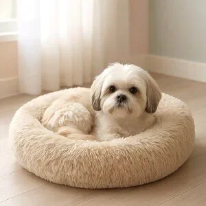 Active Pets Donut Dog Bed – Small (23") – Beige – Brand New in Box - Sealed