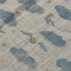 Aden + Anais X Harry Potter Muslin Swaddle Blanket Babies Size 43” X 44” Blue