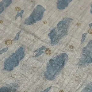 Aden + Anais X Harry Potter Muslin Swaddle Blanket Babies Size 43” X 44” Blue
