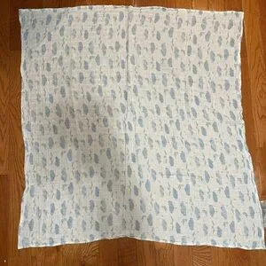 Aden + Anais X Harry Potter muslin swaddle blanket Babies Size 43” X 44” Blue
