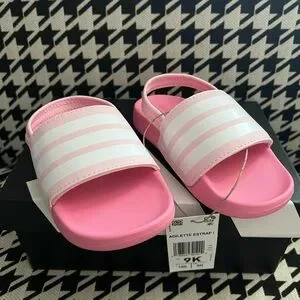 Adidas Adilette Estrap Toddler Swimming Slides- Size 9K