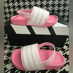Adidas adilette Estrap Toddler Swimming Slides- Size 9K