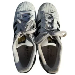 Adidas Superstar Sneakers White Black Clamshell Retro 70’s Sz Big Boy 7 Adidas Superstar Sneakers White Black Clamshell Retro 70’s Sz Big Boy 7