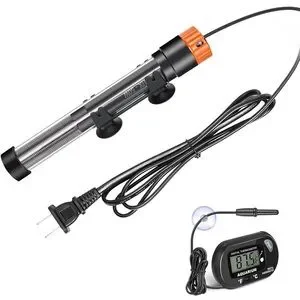 Adjustable 200W Aquarium Heater With LED Digital Display Thermostat 20-40Gallons