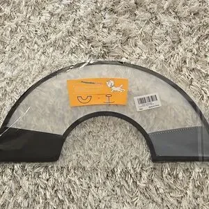 Adjustable Pet Recovery Cone Clear Black See Video Cat Dog Small Injury Surgery