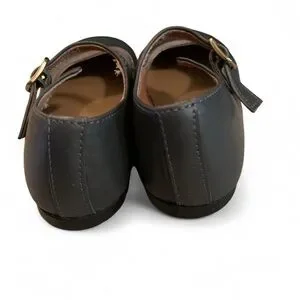 Adorable CLARYS Size EU 23 Size 7 US Toddler Gray Leather Mary Jane Shoes