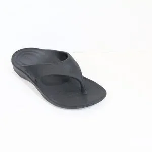 Aetrex Maui Flip Flops Men sz 10 NEW Sandals Black Orthotic