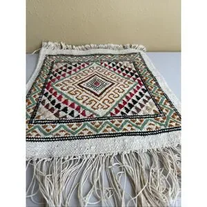 Age Handwoven Wool Anatolian/Caucasian Tribal Rug Sampler – Diamond Medallion