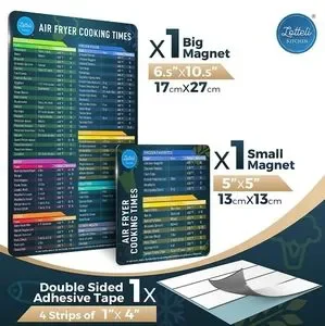 Air Fryer Cooking Charts Magnetic