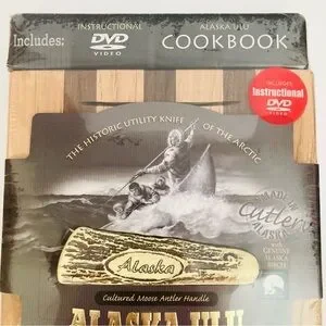 Alaskan Ulu Knife & Chopping Bowl Set Instructional DVD & Cookbook - New Sealed
