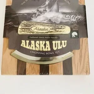 Alaskan Ulu Knife & Chopping Bowl Set Instructional DVD & Cookbook - New Sealed