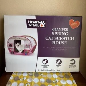 Aldi NIB Kitty Glamper Spring Cat Scratch House